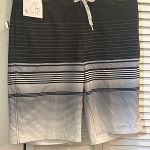 Goodfellow & Co Black and White Gradient Swim Shorts